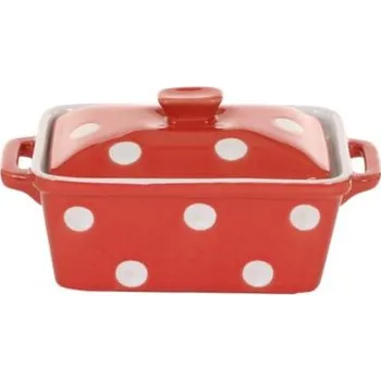 Sada nádobí Červená miska s puntíky – 14 cm - Isabelle Rose