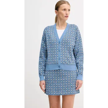 Dámský svetr Kardigan Kenzo dámský, modrá barva, lehký, FF52CA4943CO.64 55X, vel. XS