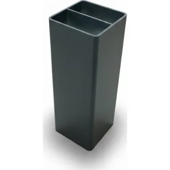 Stavební profil Hliníkový profil sloup 100x100x3,5 s vnitřní výztuhou odstín Ral 7016 antracit jemná struktura Délka: 1 m