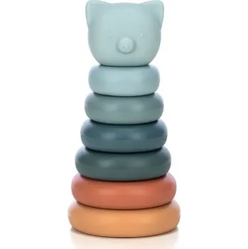 Hračka pro nejmenší Free2PLAY Silikonová věž,kousátko Medvídek