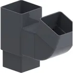 Gutta GuttaKROP svodová odbočka 80 x 80,2 x 200 mm antracit | sleva 6% | cena za ks