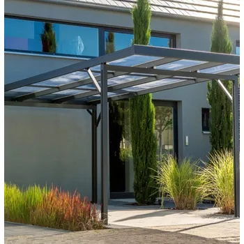 Pergola Gutta Carport Premium bílá / bronz akrylát (16 mm) 5,6 x 3,1 m ne | cena za ks