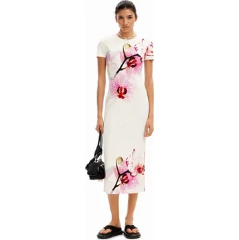 Dámské šaty šaty Desigual Lila blanco velikost XS