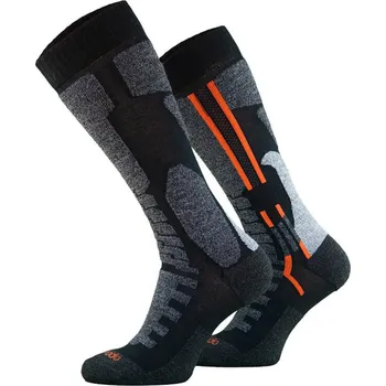 Pánské ponožky Brubeck Comodo MTB2 black/orange vel. 43/46