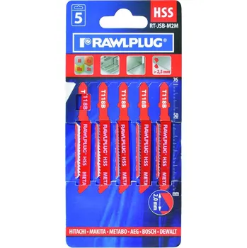 Pilový plátek Rawlplug Pilový list do přímočaré pily na kov 77 mm, 1,2 mm | cena za bal