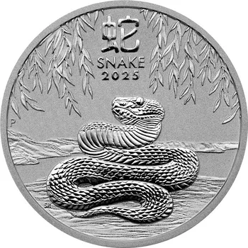 Stříbrná investiční mince Year of the Snake Rok Hada Lunární 1/2 Oz 2025