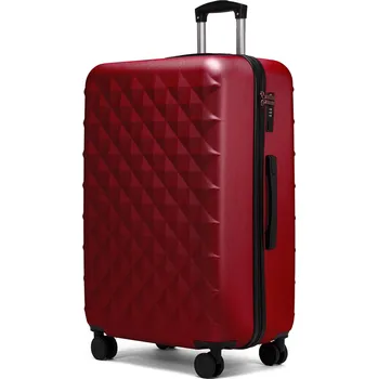 Módní doplněk Velký rodinný cestovní kufr s TSA zámkem ROWEX Crystal Barva: Vínová