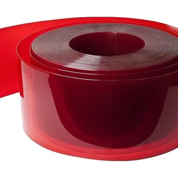 T-plastics Standard transparentní červená 50 m x 200 mm x 2 mm | cena za bm