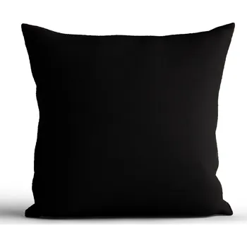 Povlak na dekorativní polštářek Bavlněný povlak na polštář Renforcé 40 × 40 cm - Jasmine černá