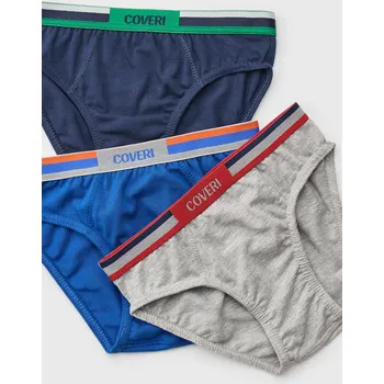 3PACK Chlapecké slipy Royal Blu