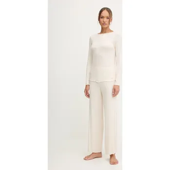 Dámské pyžamo Pyžamo United Colors of Benetton dámské, béžová barva, 3P2Y3P03Y 01X, vel. L