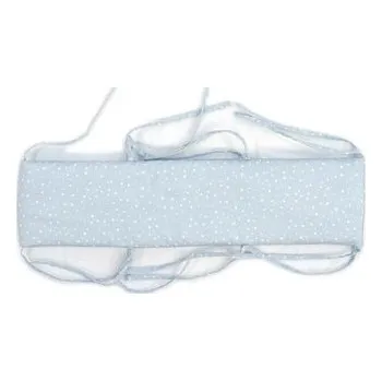 Příslušenství pro dětskou postel a kolébku Mantinel 15x120cm - svetlomodrá bodka