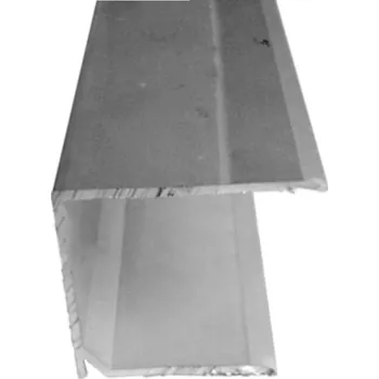 Stavební profil Covestro ALU-U elox-Z 40 mm Ukončovací U profil na tloušťku 40mm "se zobáčkem" z hliníku Barva: elox stříbrný, Délka: 2500, Síla desky: pro sílu PC 40, Hmotnost: 0.778 | cena za bm