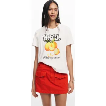 Tričko Desigual Nina blanco velikost S