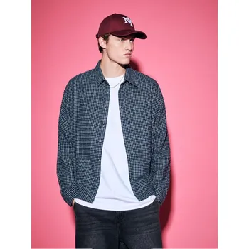 Pánská košile Kostkovaná košile - S - House - námořnictvo - 751HL-59X