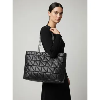 Kabelka Sinsay - Prošívaná kabelka shopper - černá - 578EK-99X - 578EK-99X-ONE