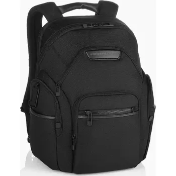 Cestovní taška PORSCHE DESIGN Roadster Nylon Backpack L Batoh do města velký s přihrádkou na 15,5" notebook černý (Velký, velmi pohodlný nylonový batoh s organizérem pro firmy, přihrádkou na notebook o velikosti 15,5".)