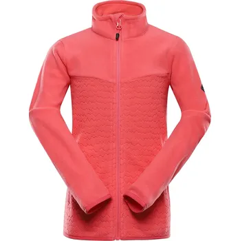 Chlapecká mikina Dětská hřejivá mikina z mikrofleecu ALPINE PRO SIUSO 3 červená 128-134