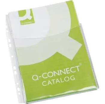 Euroobaly na katalogy Q-Connect - A4, PVC, 3/4 přední strana, 180 mic, 5 ks