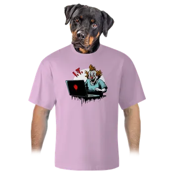 Pánské tričko Bastard I.T. Klaun unisex tričko oversized Orchid