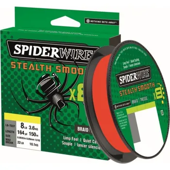 Rybářská šňůra Pletená Šňůra Spiderwire Stealth Smooth8 Červená 0,29mm 26,4kg 2000m
