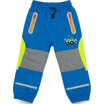 xcena Vyteplené šusťákové tepláky modré Velikost: 86