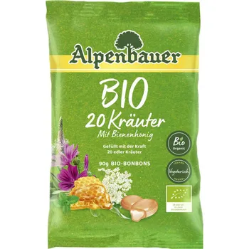 Bonbon Alpenbauer Alpanebauer BIO bonbóny 20 bylin