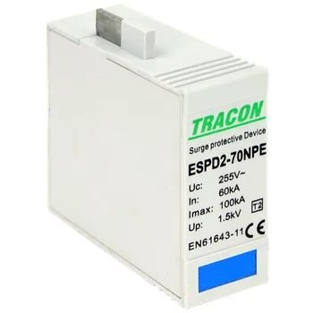 Přepěťová ochrana Tracon ESPD2-70NPEO Svodič přepětí AC, typ T2, 70 NPE vložka (Tracon ESPD2-70NPEO)