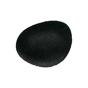 Talíř Talíř mělký 39 × 31 cm, černý