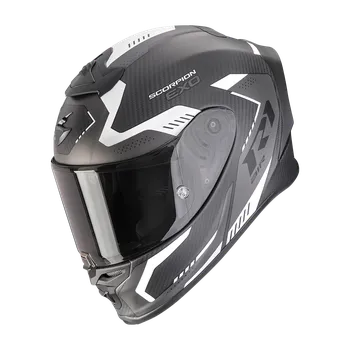 Motodoplněk Moto přilba SCORPION EXO-R1 EVO CARBON AIR PROPEL matná černo/stříbrná XXL