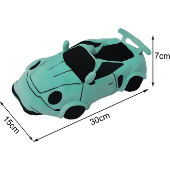 Pánské pantofle OEM Plyšové papuče ve tvaru auta BARVA / MODEL: ZÁVODNÍ AUTO - ZELENÉ