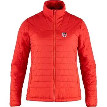 turistická zateplená bunda dámská FJÄLLRÄVEN Expedition X-Lätt Jacket W True Red - XL
