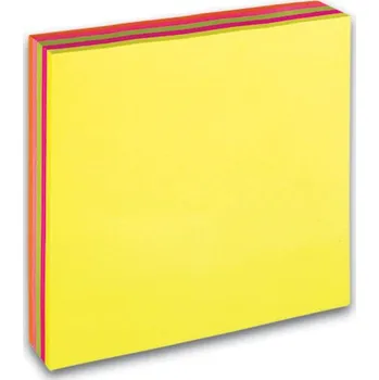 Samolepicí bloček 76 x 76mm, 5 x 40 listů, neon barevné A0985