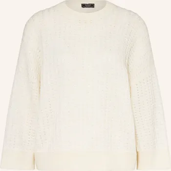 Dámský svetr Peserico Dámský Svetr S 3/4 Rukávy A Flitry, krémová, 36