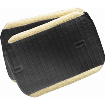 Ochrana nohy a ocasu USG Podložky pod bandáže USG, s umělým beránkem, pár, černé 35x35 cm