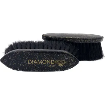 Pro koně Haas Kartáč rýžový Diamond Noir Haas, malý, černý
