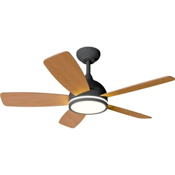 Aigostar-LED Stmívatelný str. ventilátor LED/20W/230V 2700-6500K 132cm+DO béžová