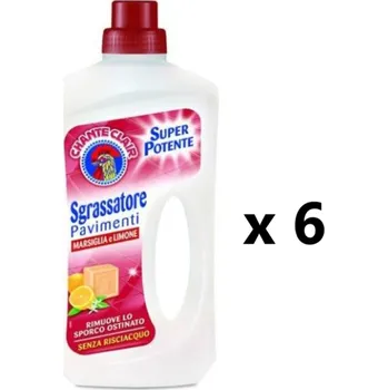 Čistič podlahy Chanteclair odmašťovací čistič na podlahy Marsiglia e Limone 6x750 ml- VÝHODNÉ BALENÍ