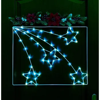 Vánoční dekorace LED dekorace, kometa, 50x38cm, různé barvy Barva: Studená bílá