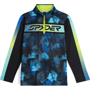 Dětský rolák Spyder Jacobs 1/2 zip Cobalt Block Camo 38C013500-CBC 25/26