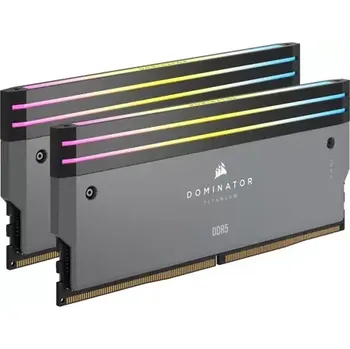 Operační paměť Corsair Dominator Titanium 32GB (2x 16GB) DDR5 6000MHz šedá (CMP32GX5M2B6000Z30)