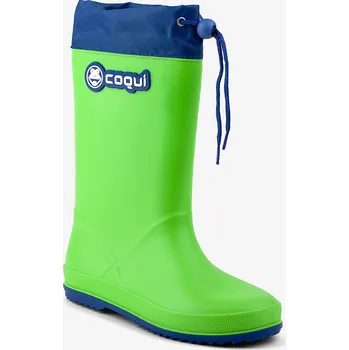 Chlapecké holínky COQUI dětské holínky RAINY COLLAR Lime/Royal 32