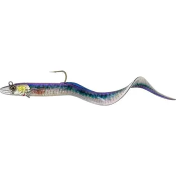 Rybářský háček Gumová nástraha Savage Gear Conger Eel 22cm 160gr Ocean Flash