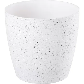 Květináč Strend Pro Garden Květináč Strend Pro Stone, 28x26 cm, bílý, efekt kamene