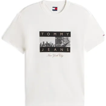Pánské tričko Tričko Tommy Jeans Ecru 1176806 2XL