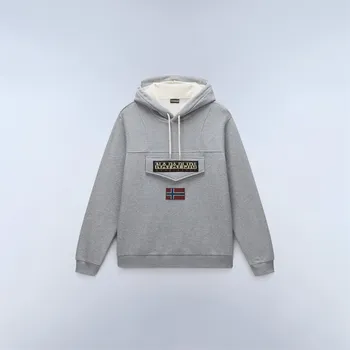 Pánská móda Mikina Napapijri Med Grey Mel 1181881 L