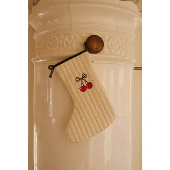 Vánoční dekorace Vánoční ponožka Konges Sløjd CHRISTMAS STOCKING KS104525.9BYA béžová 01X, vel. ONE SIZE