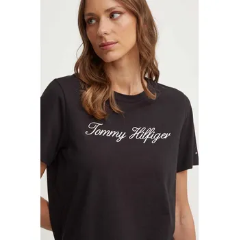 Pánské tričko Bavlněné tričko Tommy Hilfiger černá barva, WW0WW43459 99X, vel. XXS