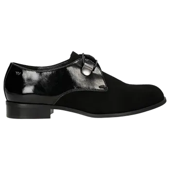 Dámské polobotky Černé Dámské Polobotky Z Kombinované Kůže Wojas 4633171 42