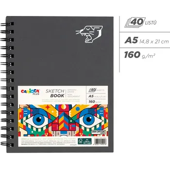 Carioca PLUS skicovací blok, A5, 40 listů/ 160 g